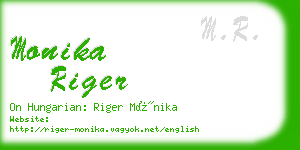 monika riger business card